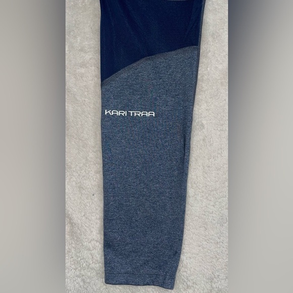 KARI TRAA Legging Medium Women Gray Textured - Picture 4 of 9